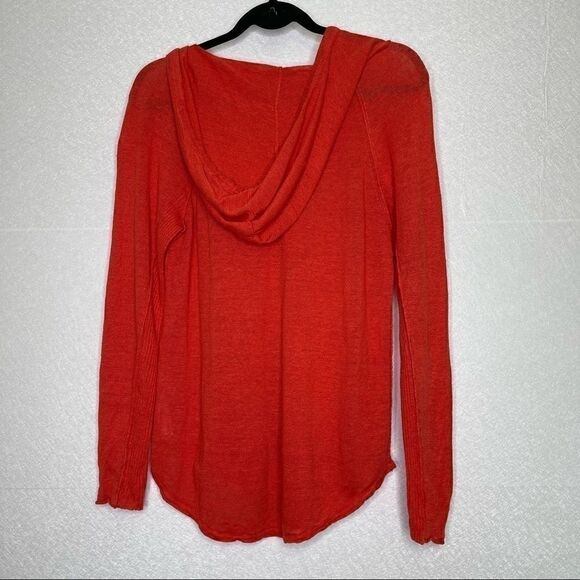 Eileen fisher hooded organic linen pullover top S - Picture 5 of 5